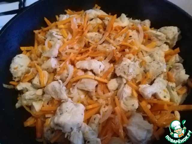 Курица с морковью и розмарином