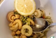 Паста с брокколи и мисо