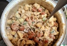 Салат с печенью трески «Мужская сила»