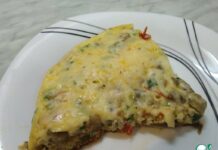 Фриттата с баклажаном