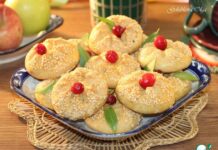 Печенье со вкусом ванили и жаренного кунжута