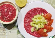 Свекольный соус с овощами