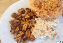 Грибы с чипотле и сельдереевым релишем