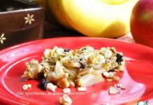 Яблочно-банановый крамбл