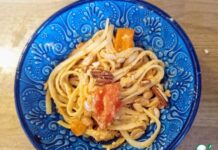 Паста с соусом мухаммара