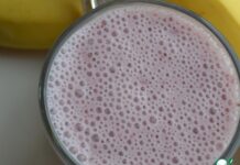 Смузи с овсянкой и бананом