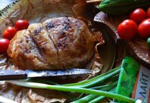 Бедро индейки в бараньем панцире