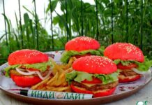 Бургер-гриль «красный бархат»