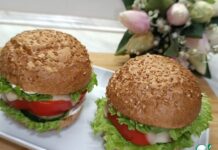 Бургер с котлетой в перце