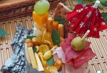 Фуршетный стаканчик «Фруктово-сырно-мясной»