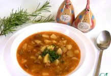 Картофельный суп с колбасками