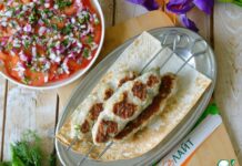 Кебабы из индейки с быстромаринованными помидорами