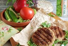 Котлеты-гриль с молодой капустой