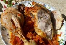 Курица. Тушеная с морковкой и паприкой