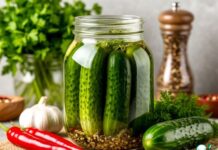 Малосольные огурцы быстрые в банке