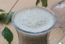 Смузи с кабачком, огурцом, мятой, коноплей