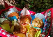 Закусочные маффины с фаршем и кукурузой