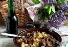 Запечённая пряная индейка с молодой капустой