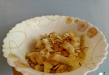 Жареная капуста с горчицей и гарлупой