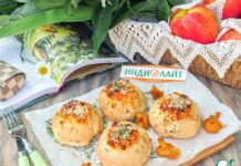 Бомбочки из индейки с лисичками