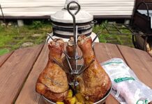 Голени индейки из тандыра