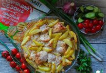 Индейка в маринаде запечённая с картофелем