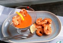 Креветки с перечным соусом