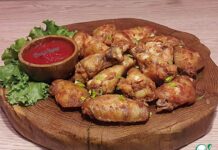 Крылышки, маринованные в остром кетчупе