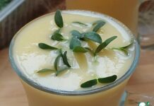 Кукурузно-капустный смузи с пажитником