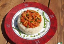 Паприкаш с курицей и рисом