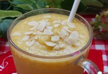 Смузи-сорбет с облепихой, тыквой и кабачком