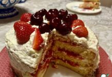 Торт » Клубничный Поцелуй»