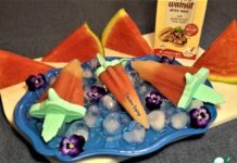 Арбузное мороженное с ореховым напитком ПП