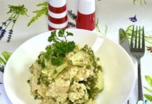 Куриное филе с брокколи и булгуром