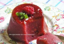 Малиново-цитрусовый пудинг