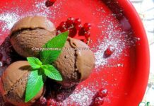 Шоколадно-лимонное мороженое