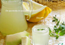 Дынный лимонад с мятой