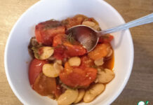 «Гиганты» с помидорами и харисой