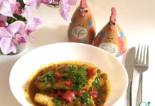 Карри с рыбой и овощами