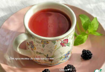 Кисель из яблок и ежевики