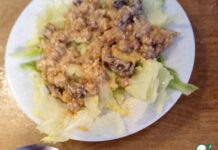 Печёный нут с тахинной заправкой