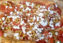 Тарт по мотивам греческого салата