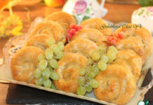 Творожное печенье с виноградом кишмиш