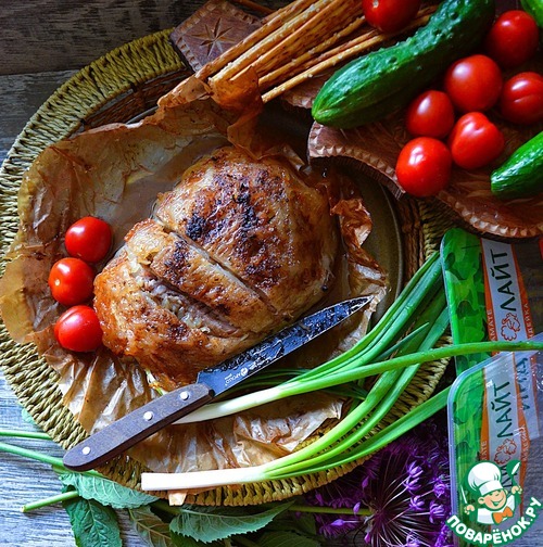 Бедро индейки в бараньем панцире