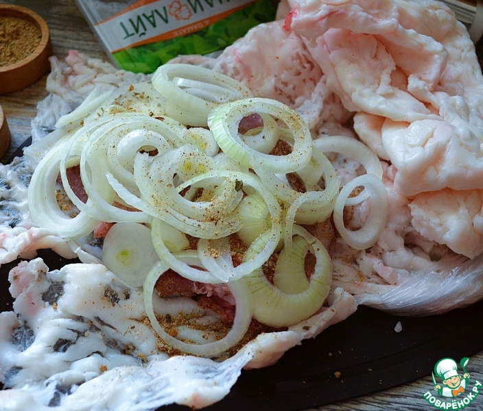 Бедро индейки в бараньем панцире