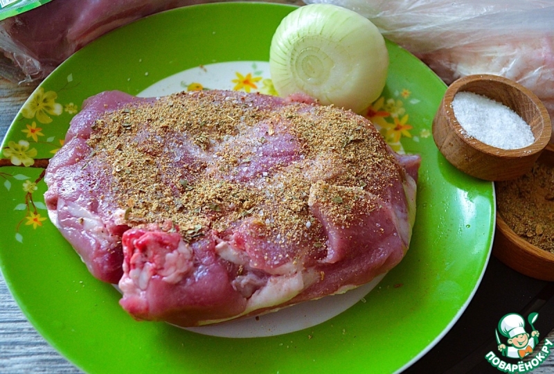 Бедро индейки в бараньем панцире