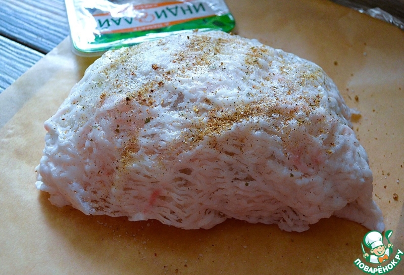 Бедро индейки в бараньем панцире