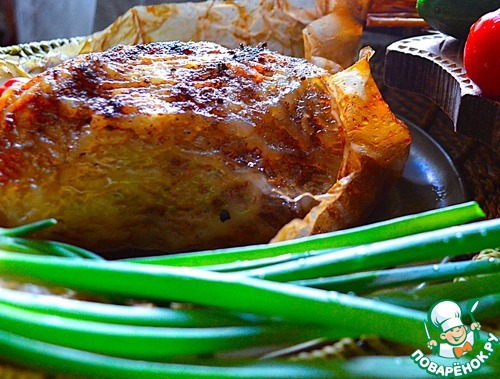 Бедро индейки в бараньем панцире