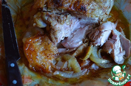 Бедро индейки в бараньем панцире