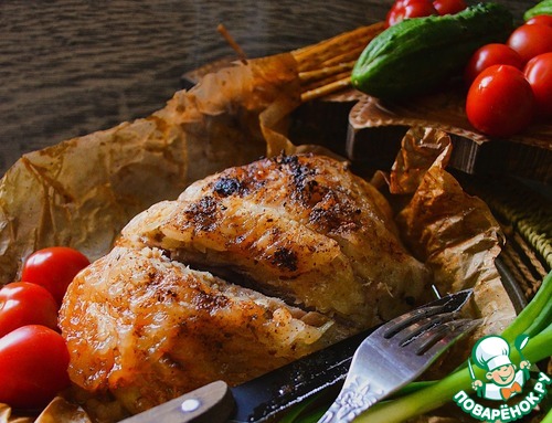 Бедро индейки в бараньем панцире
